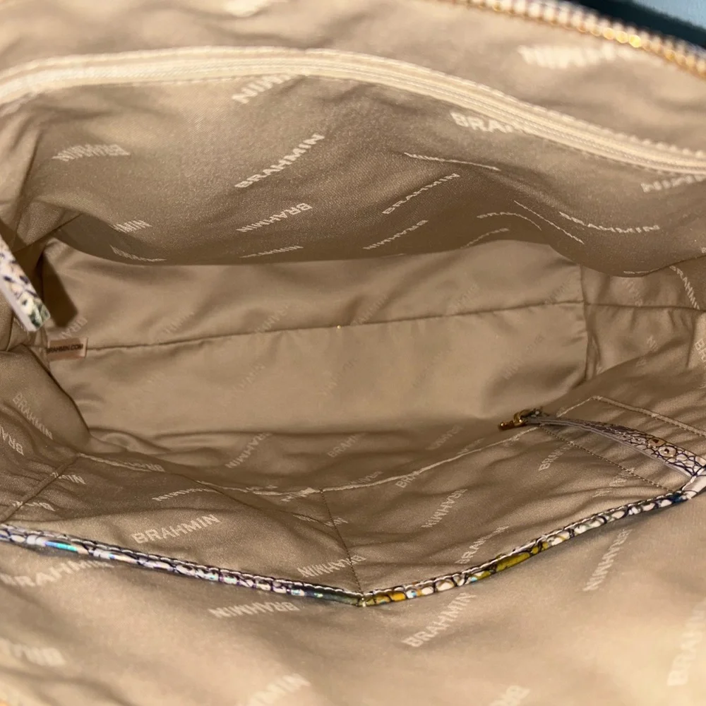 Brahmin Large Duxbury Satchel Snake Print 3 Pc Set. - Picture 2 of 10